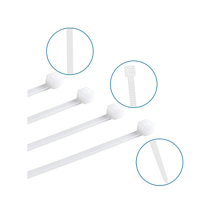 Trickets 2.5x100 100 pcs white