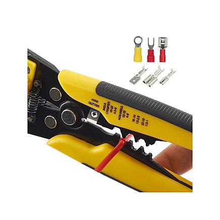 Wire stripping pliers cable crimper