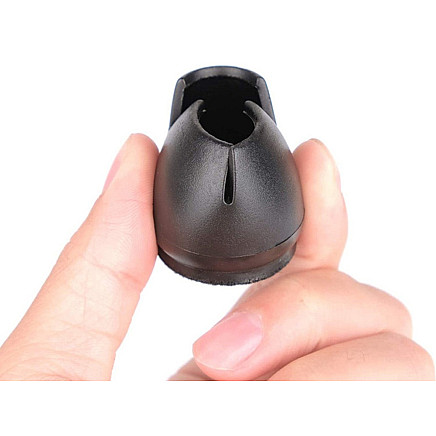 Chair leg caps felt 12-16mm black 16pcs