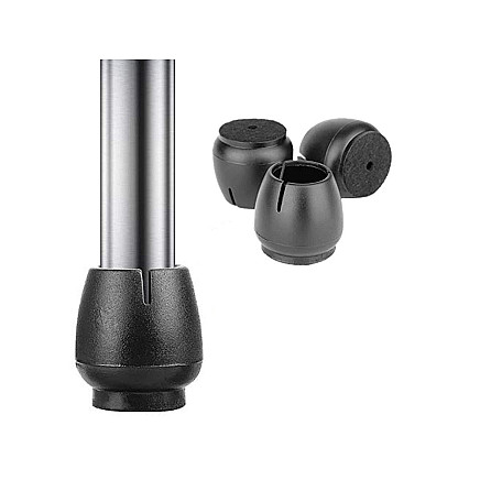 Chair leg caps felt 12-16mm black 16pcs