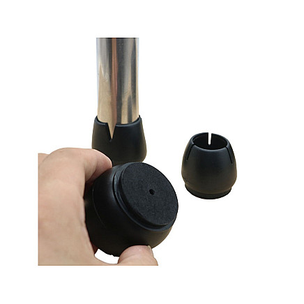 Chair leg caps felt 12-16mm black 16pcs