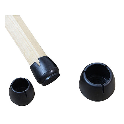 Chair leg caps felt 12-16mm black 16pcs