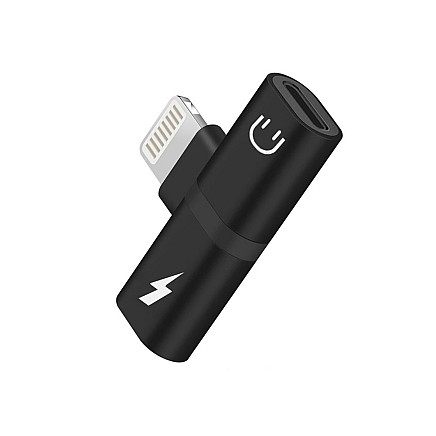 Lightning adapteris iPad un iPhone 2-vienā, melns