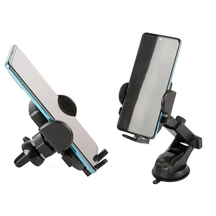 Car holder for telephone, windscreen, cockpit, strong