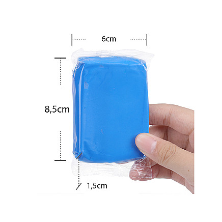 Hard clay for cleaning car paintwork