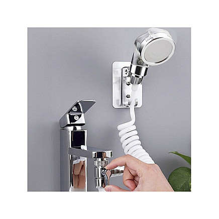 Shower handset bathroom tap