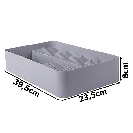 Cutlery drawer insert two-tier organiser