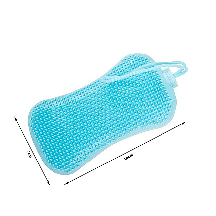 Silikona birste muguras mazgāšanai, ķermeņa masētājs, Dažādas krāsas