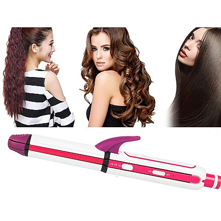 Curling iron straightener crimper 3in1 curls