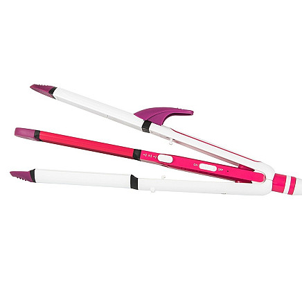 Curling iron straightener crimper 3in1 curls