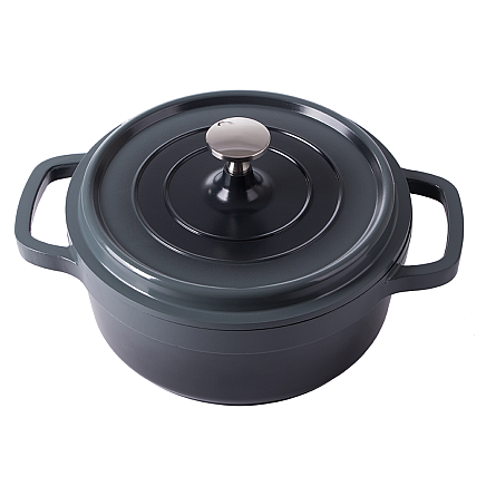 Baking pot non stick induction gas lid 2l