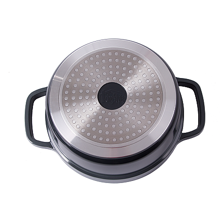 Baking pot non stick induction gas lid 2l