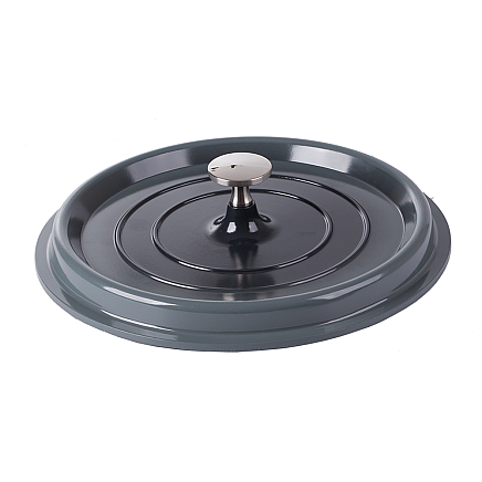 Cepšanas katls ar vāku un nepiedegošu pārklājumu, 4 l, pelēks, lietais alumīnijs