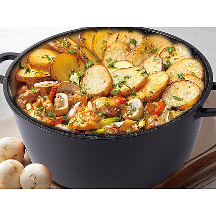 Pot with aromatizer for spices induction cooking gas large 13l