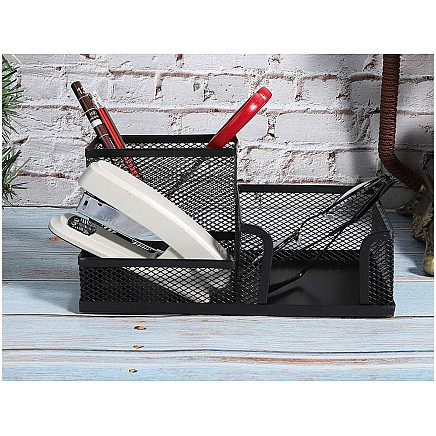 Metal desk organiser 3 compartments