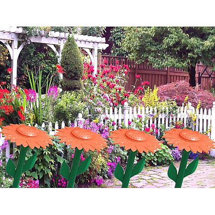 Garden sprinkler sunflower garden watering can