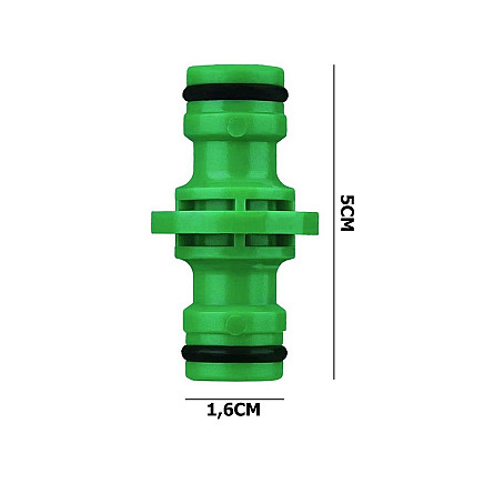 Quick coupling nipple for garden hose 5x3