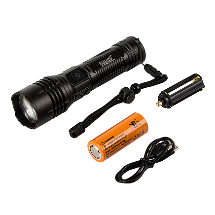 Tactical torch bailong strong led pm10-tg zoom