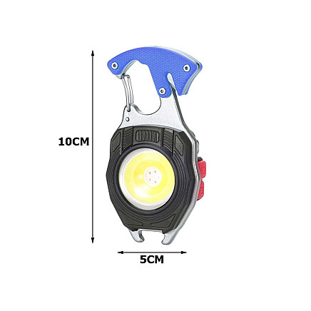 LED gaismas COB atslēgu piekariņš ar attaisāmo un magnētu 8in1 - 5907451348307 LED gaismas COB atslēgu piekariņš ar attaisāmo un magnētu 8in1