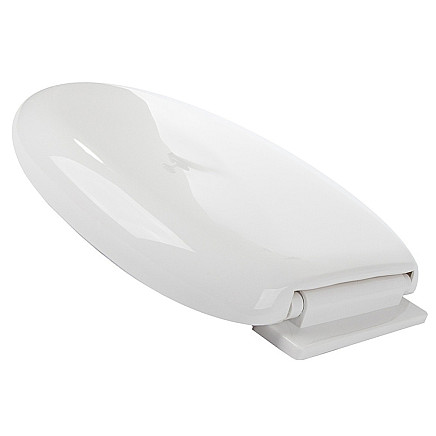 Universāls lēni aizverams tualetes sēdeklis, balts