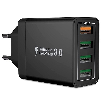 4xUSB Ātrā Uzlāde 3.0 Tīkla Lādētājs