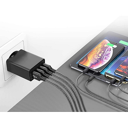4xUSB Ātrā Uzlāde 3.0 Tīkla Lādētājs