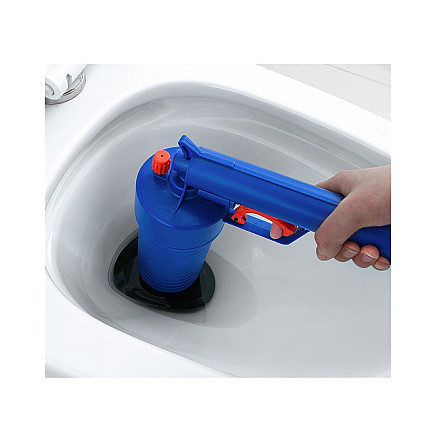 Cauruļu tīrīšanas pistole ar 4 uzgaļiem, zila