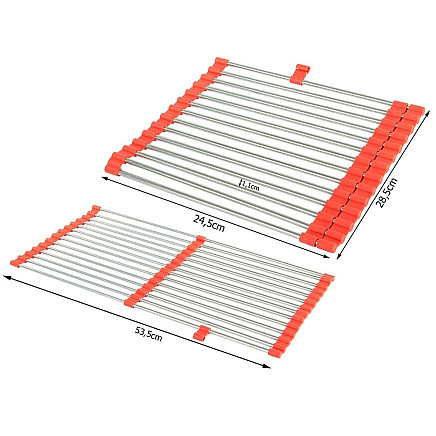 Roll-up oven sink drainer