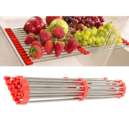 Roll-up oven sink drainer