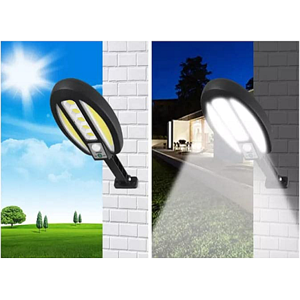 95 led solar lamp with dusk-to-dawn sensor