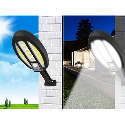 95 led solar lamp with dusk-to-dawn sensor