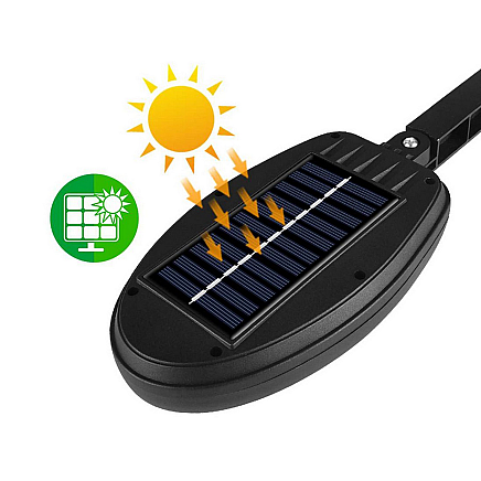 95 led solar lamp with dusk-to-dawn sensor