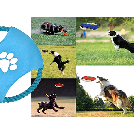 Dog toy chew tug rope frisbee disc