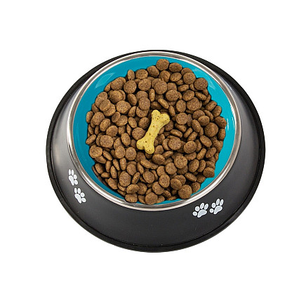 Metal anti-slip dog bowl 400ml