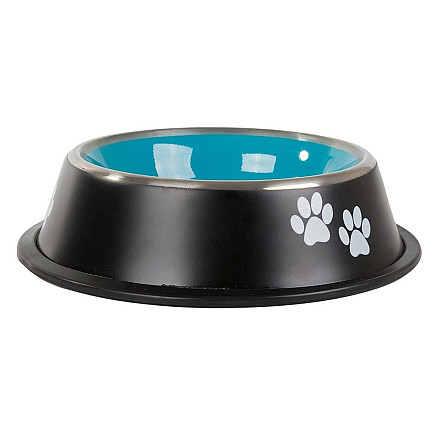 Anti-slip metal dog bowl large 1l