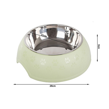 1200ml metal dog cat feeding bowl large