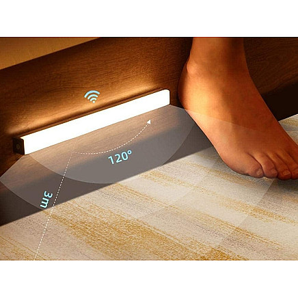 Self-adhesive cupboard rail light