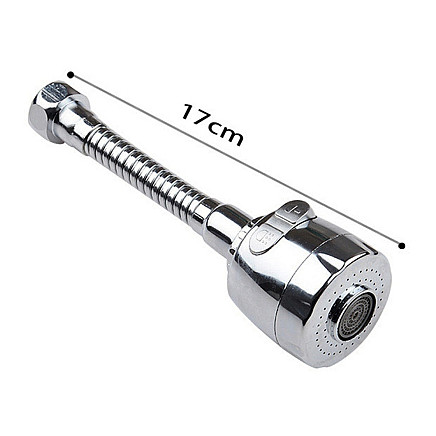 Virtuves jaucējkrāna ūdens aerators, 360°, M22, hromēts, sudraba