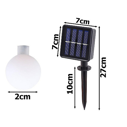 Солнечная садовая струна 40 светодиодных ламп разноцветные автоматические