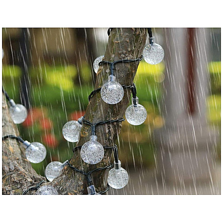 Garden garland lights 40 led solar multicolour