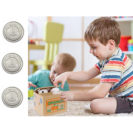 Moneybox kitty cat interactive automaton meows