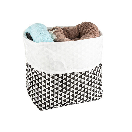 Folding basket for laundry toys large lockable
