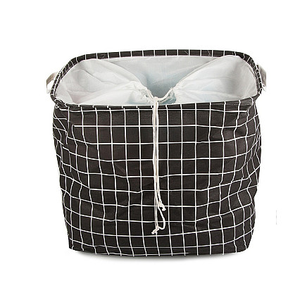 Folding basket for laundry toys large lockable