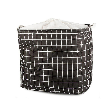 Folding basket for laundry toys large lockable