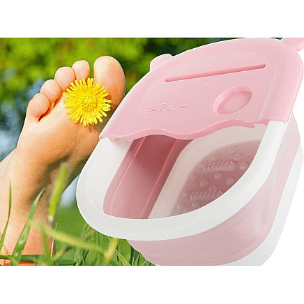 Foot massage bowl foldable silicone nubs