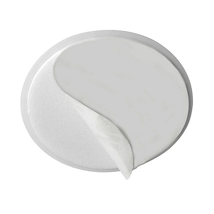 Door handle bumper self-adhesive to walls