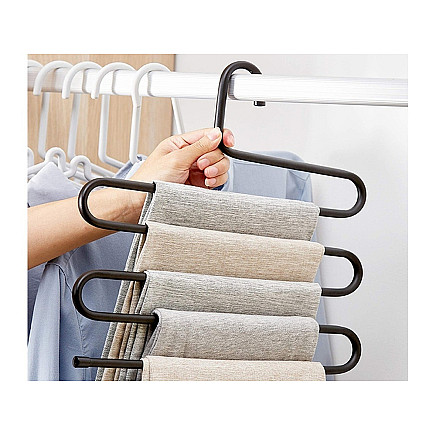 Trouser hanger for wardrobe 5 pairs solid