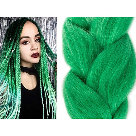 Synthetic hair for colour ombre braids