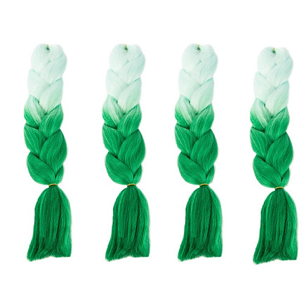 Synthetic hair for colour ombre braids