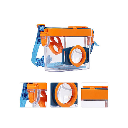 Magnifying glass insect magnifying glass container